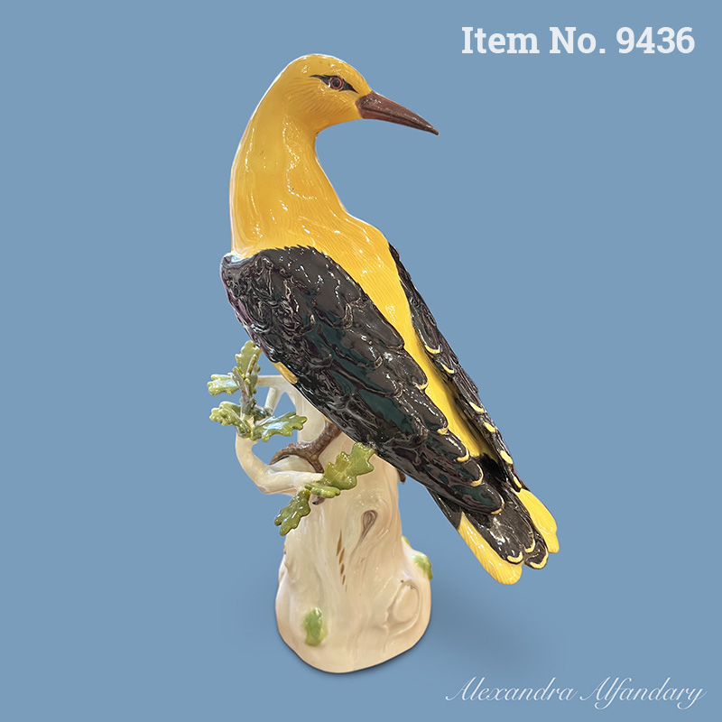 Item No. 9436: A Decorative Meissen Porcelain Figure Of A Golden Oriole, ca. 1880