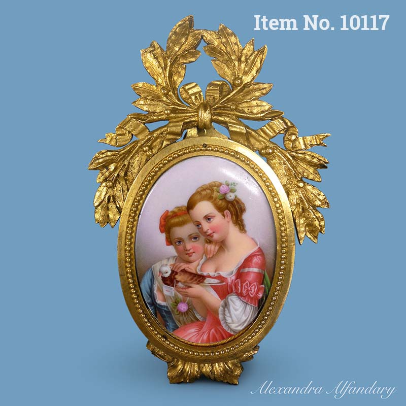 Item No. 10117: A Delightful Small Meissen Porcelain Plaque, ca. 1880-1900