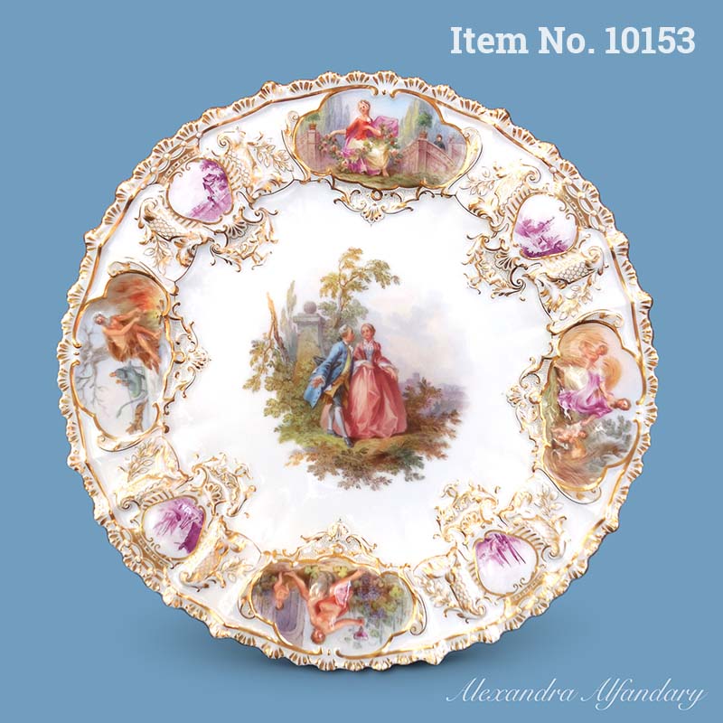 Item No. 10153: A Highly Decorative Meissen Plate, ca.1880-1900