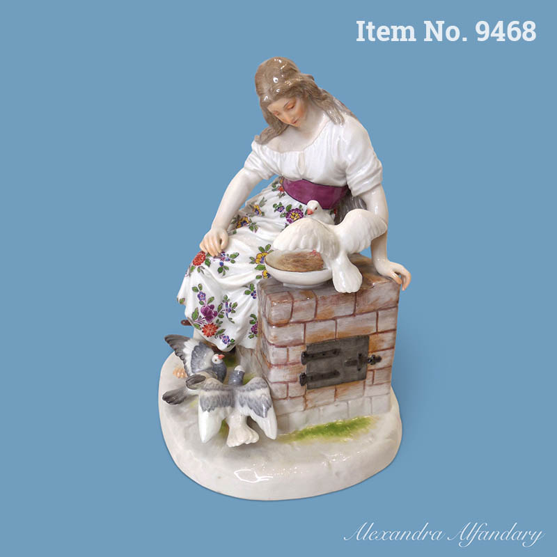 Item No. 9468: A Meissen Porcelain Figure of “Aschenputtel” Cinderella By Johann Christian Hirt, ca. 1880-1900