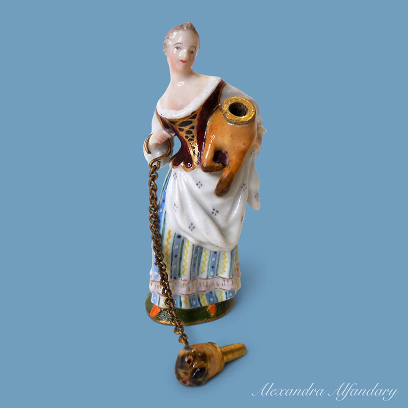Item No. 9848: A Collectable Meissen Porcelain Scent Bottle Item No. 9848: A Collectable Meissen Porcelain Scent Bottle