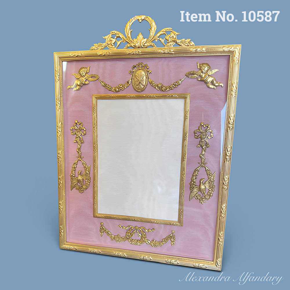 Item No. 10587: A French Photo Frame With Cupids At Play, ca. 1900